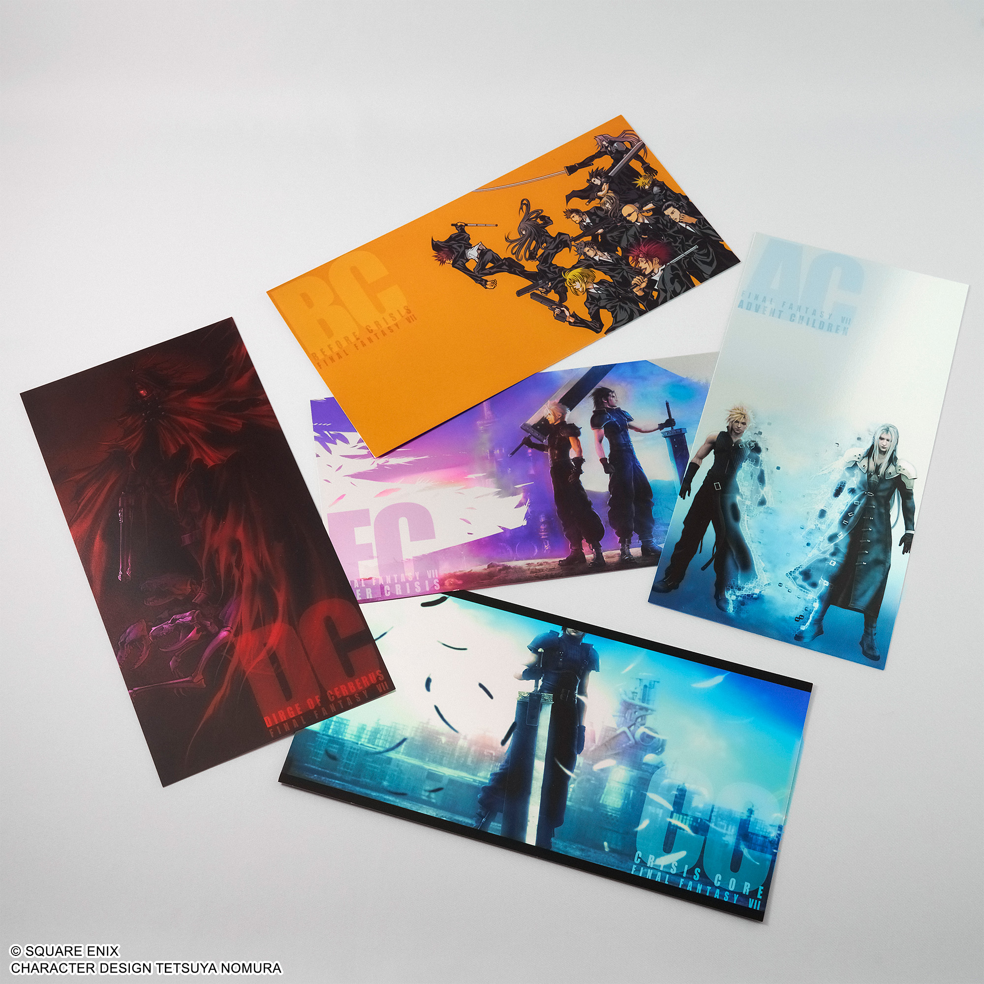 "Final Fantasy VII" Series Metallic Large Postcard Set