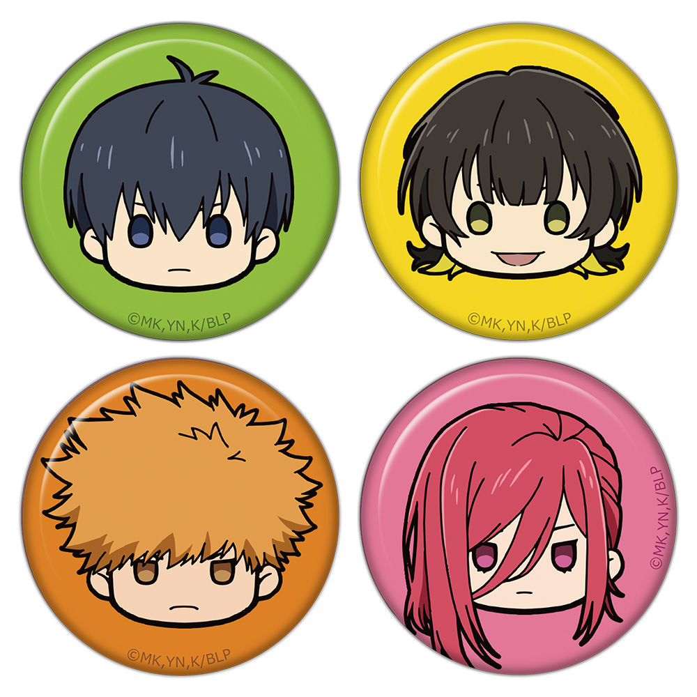 [Pre-order] "Blue Lock" Churu Chara Mini Can Badge 4 Set A Isagi & Bachira & Kunigami & Chigiri