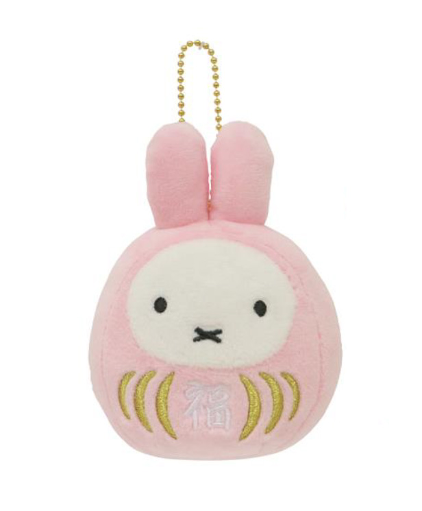 [Pre-order] "Miffy" Fuku Daruma Cherry Blossom Color Mascot Key Chain