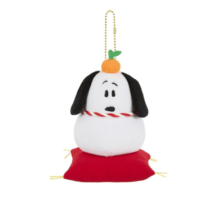 "Peanuts" Kagamimochi Snoopy Key Chain Mascot