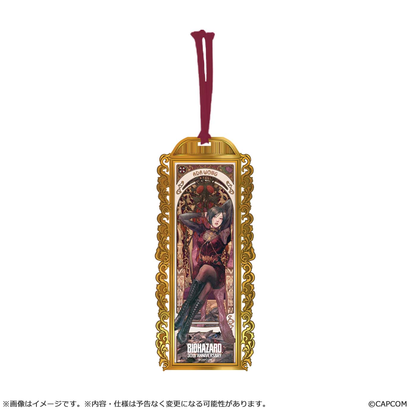 "Resident Evil" 30th Anniversary Main Art Metal Book Marker Ada