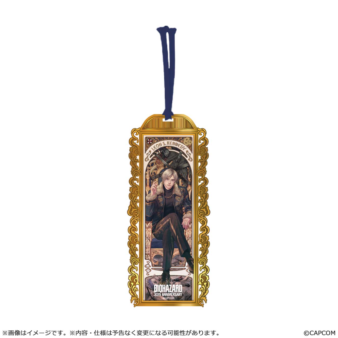 "Resident Evil" 30th Anniversary Main Art Metal Book Marker Leon