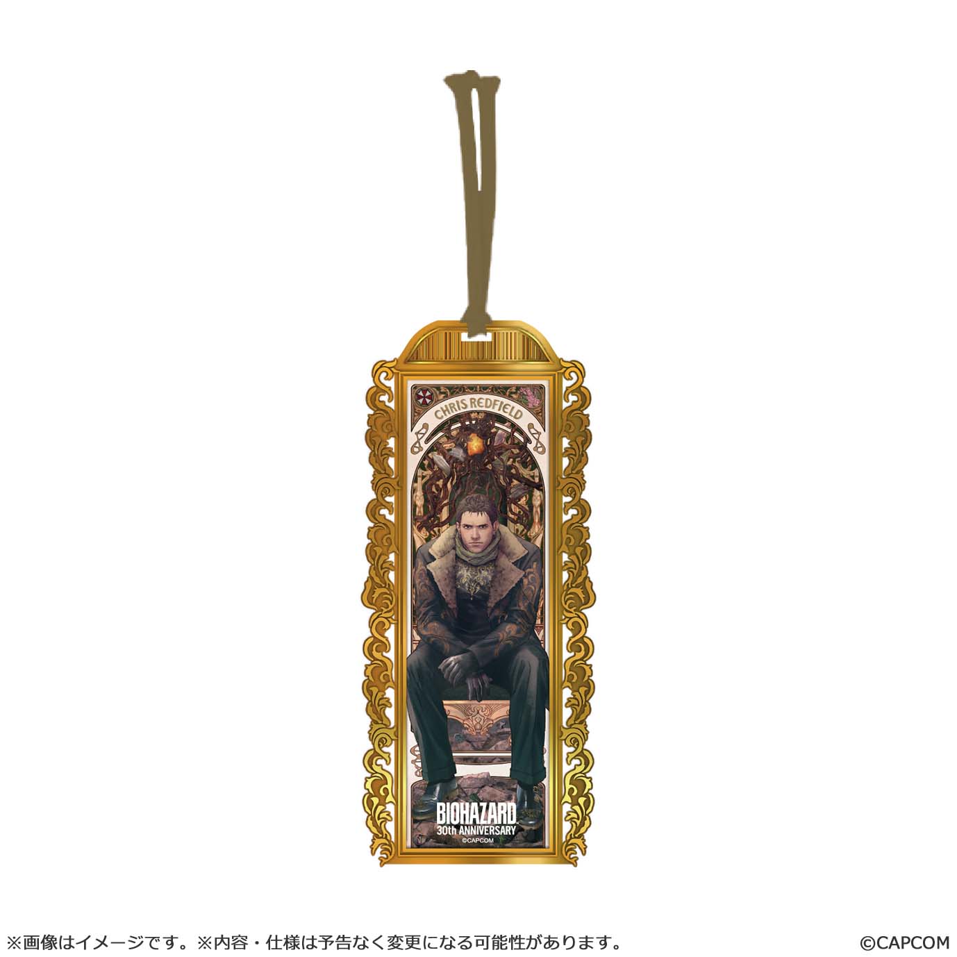 "Resident Evil" 30th Anniversary Main Art Metal Book Marker Chris