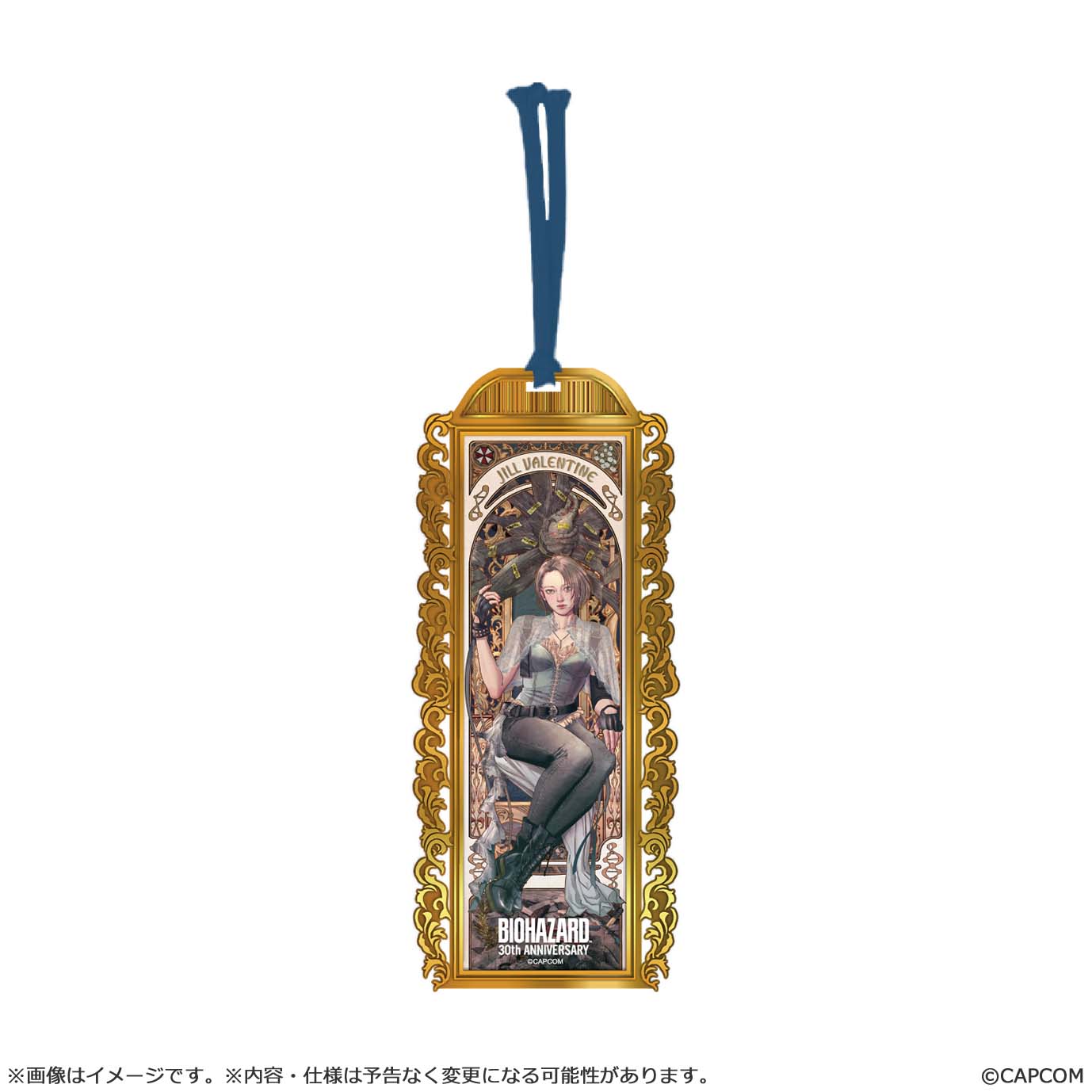 "Resident Evil" 30th Anniversary Main Art Metal Book Marker Jill