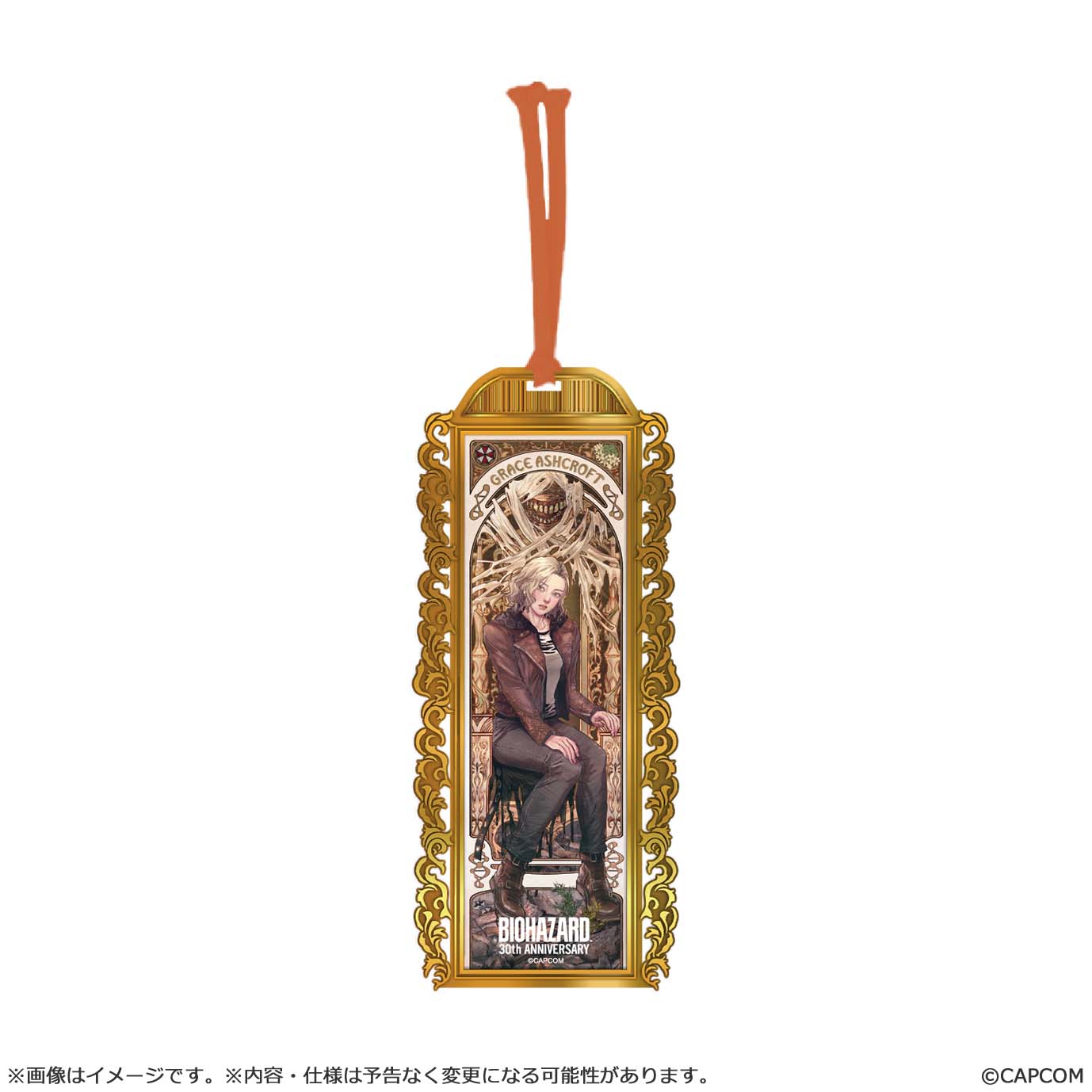 "Resident Evil" 30th Anniversary Main Art Metal Book Marker Grace