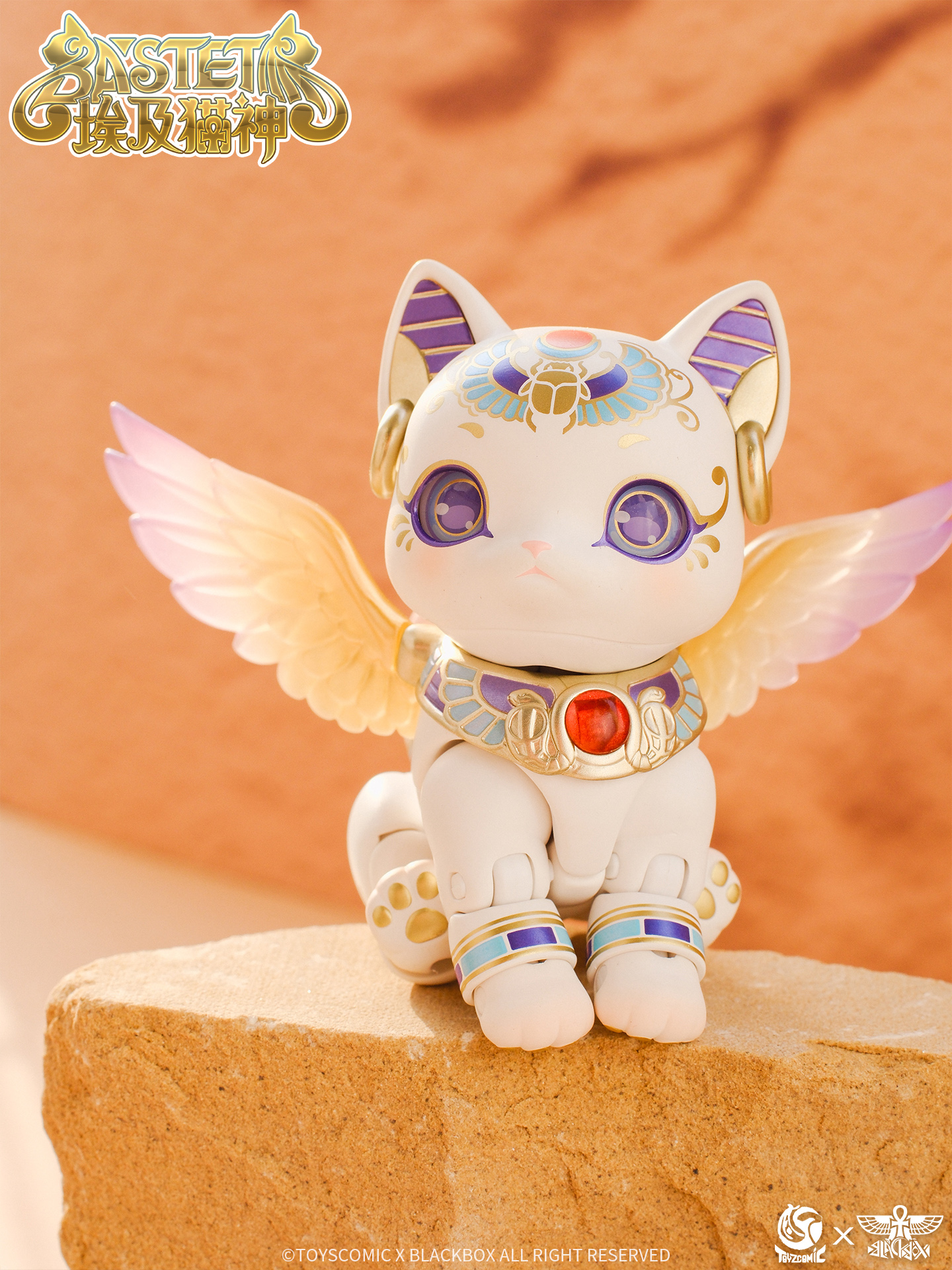 TOYSCOMIC x BLACKBOX BASTET NON-SCALE ACTION FIGURE (WHITE)