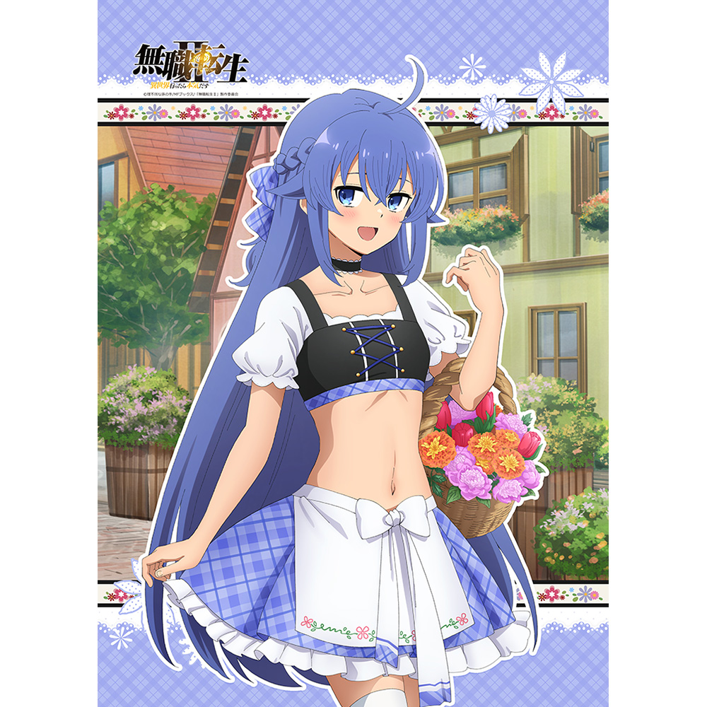 "Mushoku Tensei: Jobless Reincarnation Season 2" Original Illustration B2 Tapestry Roxy / Dirndl W Suede