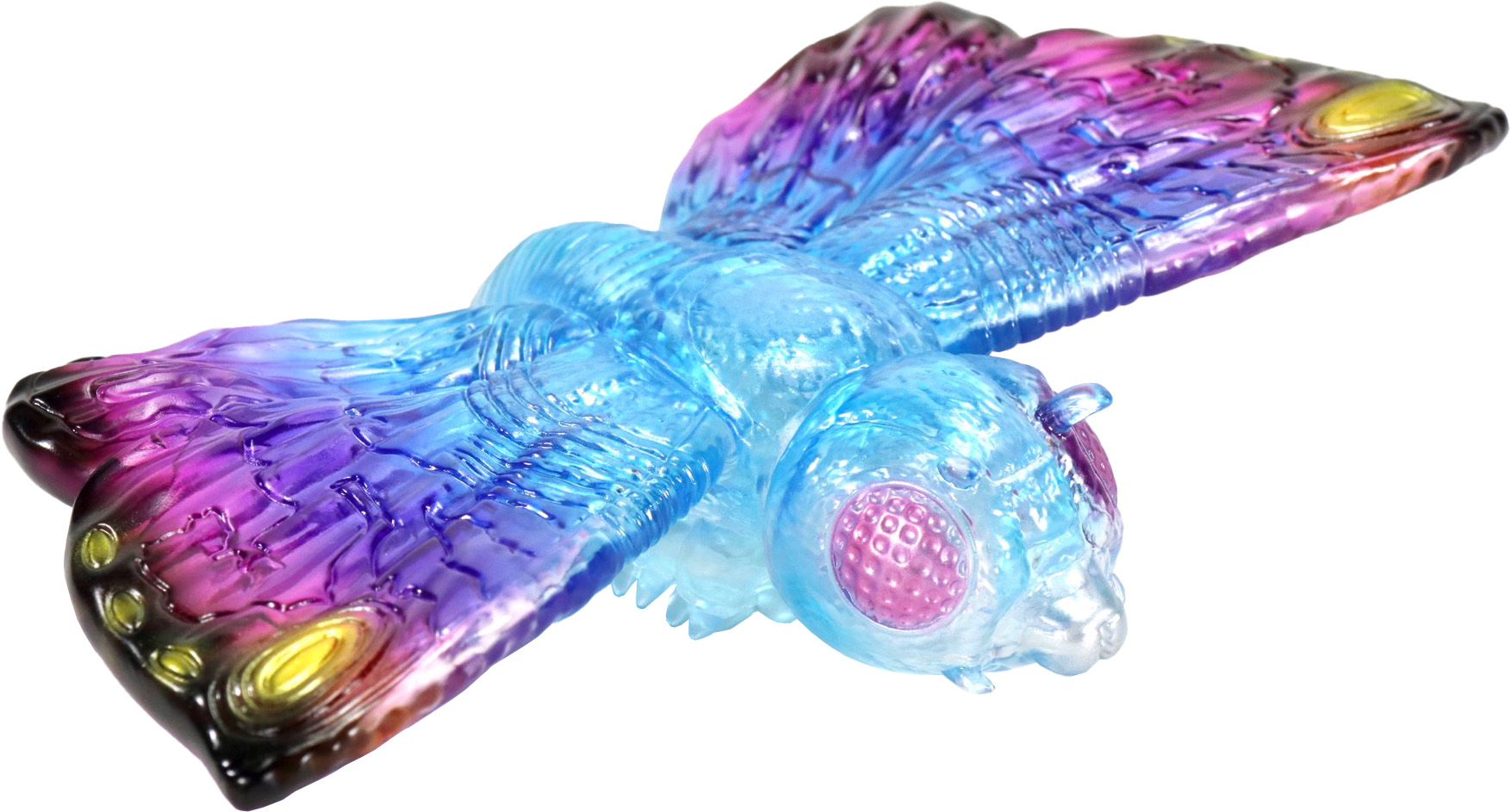 CCP Middle Size Series Godzilla EX Vol. 6 "Godzilla vs. Mothra" Mothra (1992) Clear Blue Pink Ver.