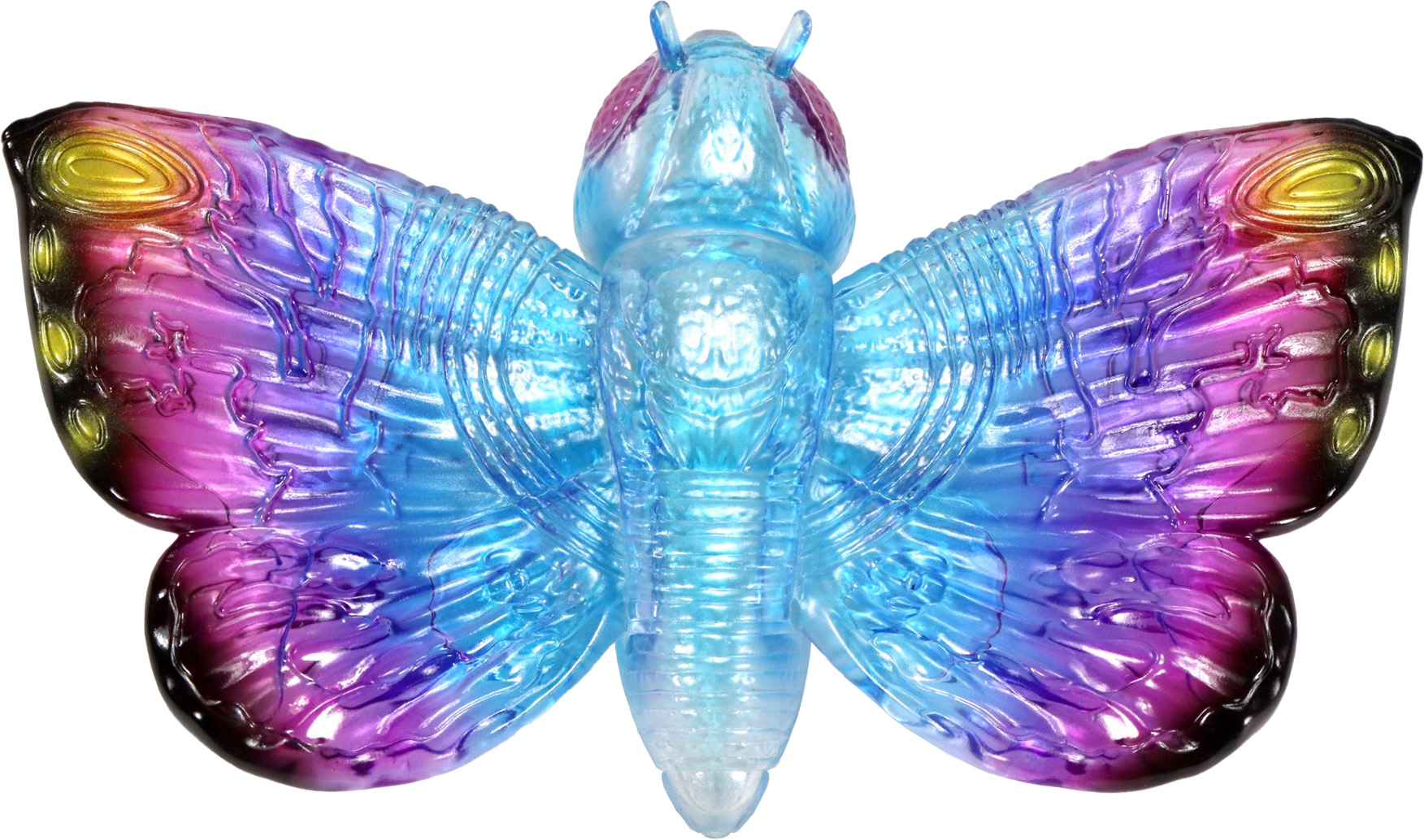 CCP Middle Size Series Godzilla EX Vol. 6 "Godzilla vs. Mothra" Mothra (1992) Clear Blue Pink Ver.