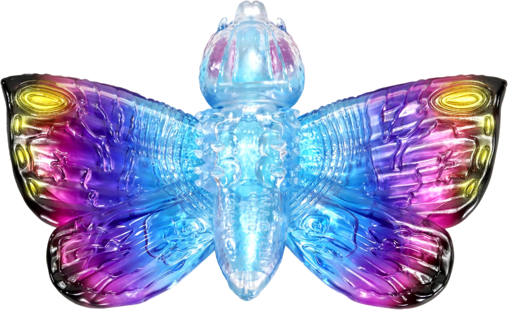 CCP Middle Size Series Godzilla EX Vol. 6 "Godzilla vs. Mothra" Mothra (1992) Clear Blue Pink Ver.