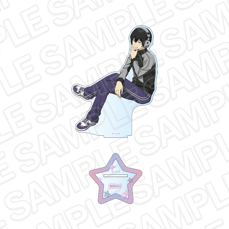 "Reborn!" Deka Acrylic Stand Hibari Kyoya Star Ver.