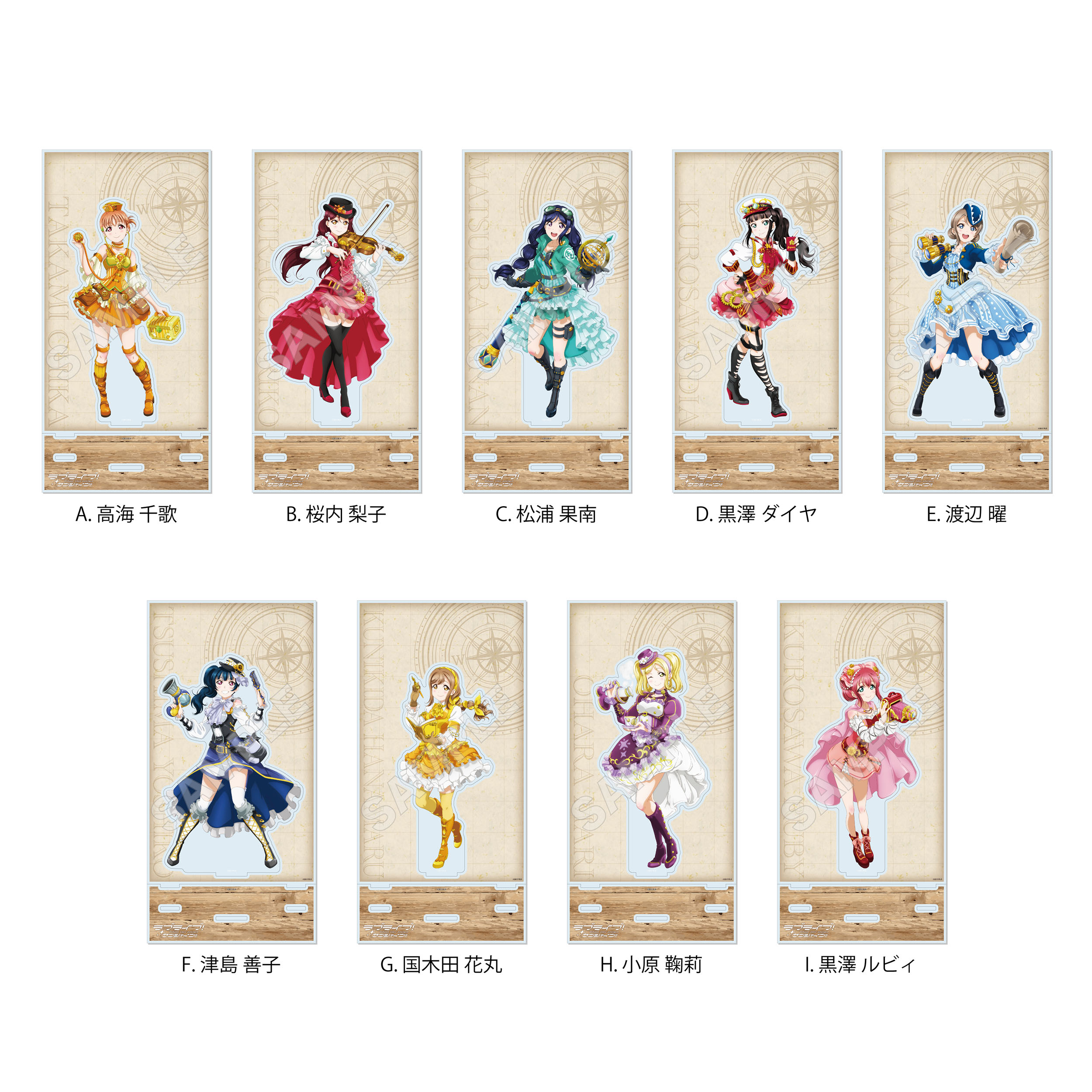 "Love Live! Sunshine!!" Acrylic Stand with Background A Takami Chika