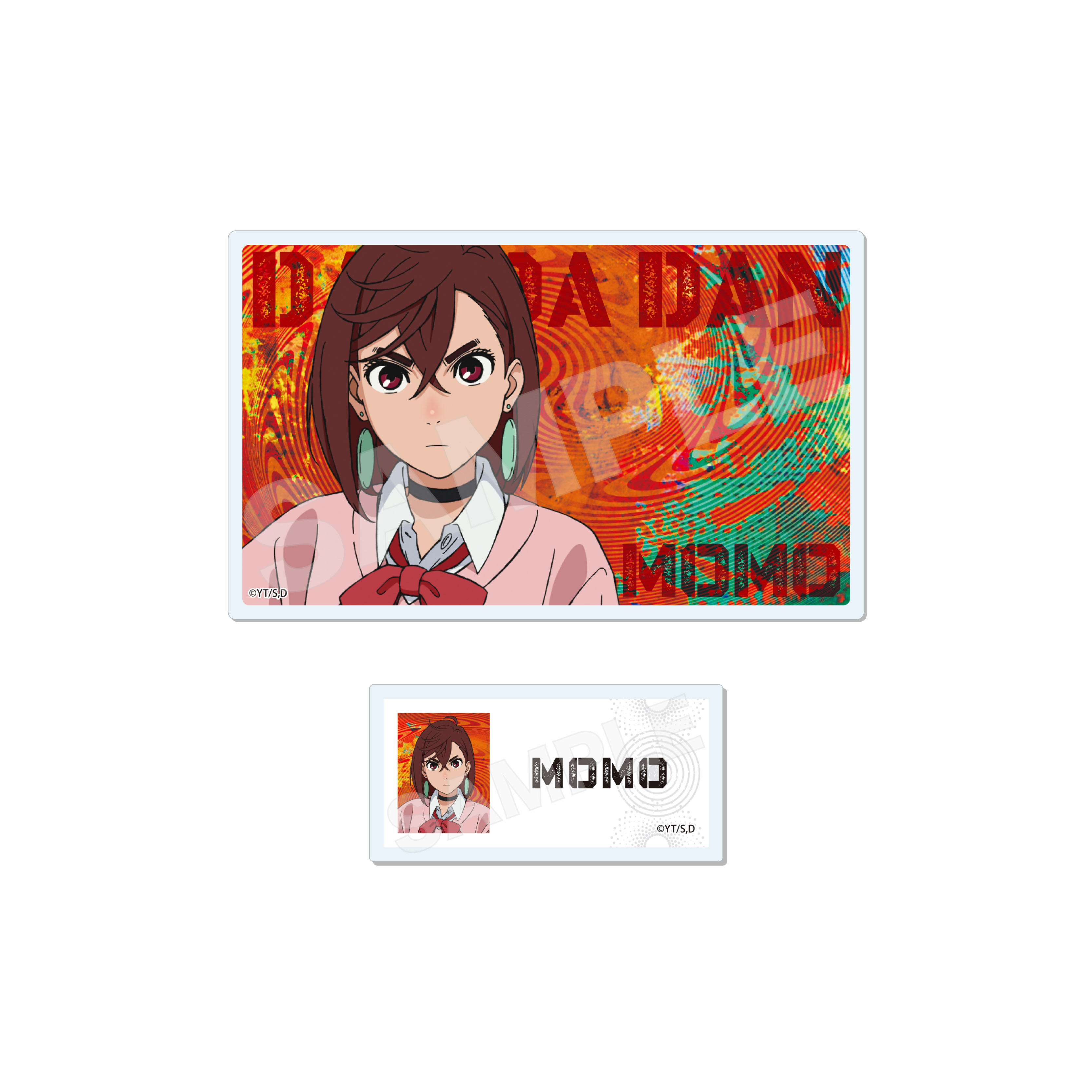 "DANDADAN" Acrylic Card + Acrylic Badge Set 01 Momo