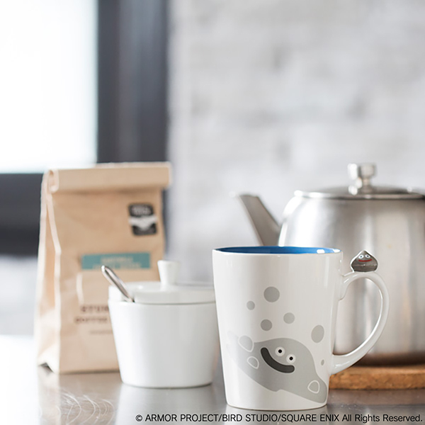 "Dragon Quest" Smile Slime Mug Liquid Metal Slime