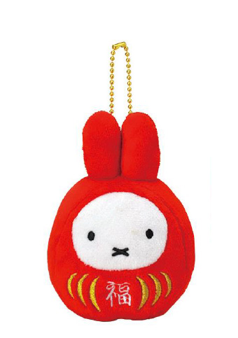 [Pre-order] "Miffy" Fuku Daruma Mascot Key Chain