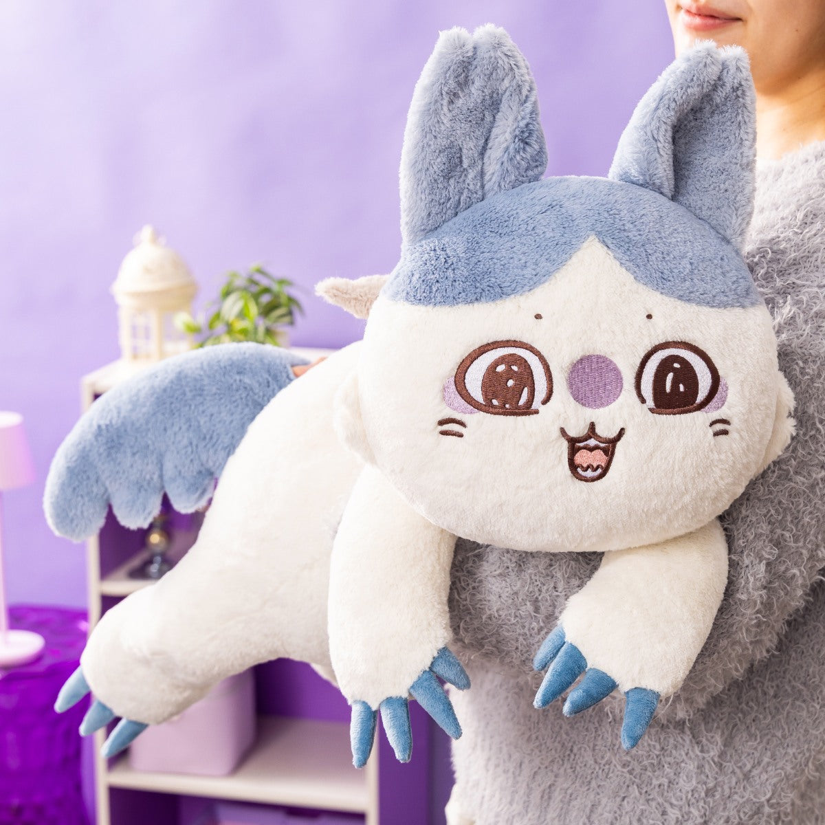 [Pre-order] Chiikawa Magical Chiikawa Fluffy Mochi Rolling Hug Plush: Stronger Hachiware