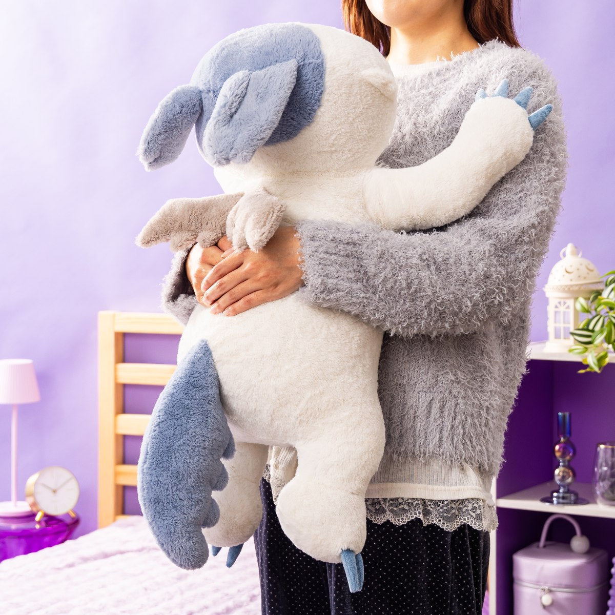 [Pre-order] Chiikawa Magical Chiikawa Fluffy Mochi Rolling Hug Plush: Stronger Hachiware