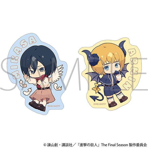 [Pre-order] "Attack on Titan" Sticker Set / Mikasa & Armin