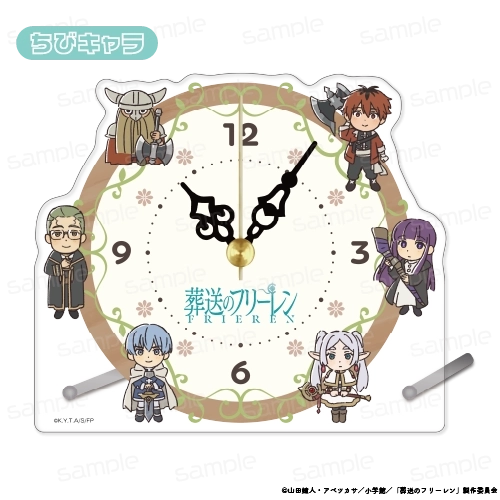[Pre-order] "Frieren: Beyond Journey's End" Mini Acrylic Desk Clock - Chibi Character