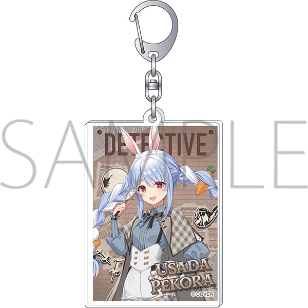 [Pre-order] hololive - Detective and Phantom Thief, Mystery Hidden in the Museum - Wanted Poster Style Acrylic Keychain Usada Pekora