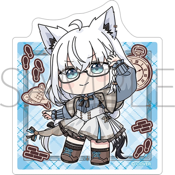 [Pre-order] hololive - Detective and Phantom Thief, Mystery Hidden in the Museum - Sticker Mini Character ver. Shirakami Fubuki