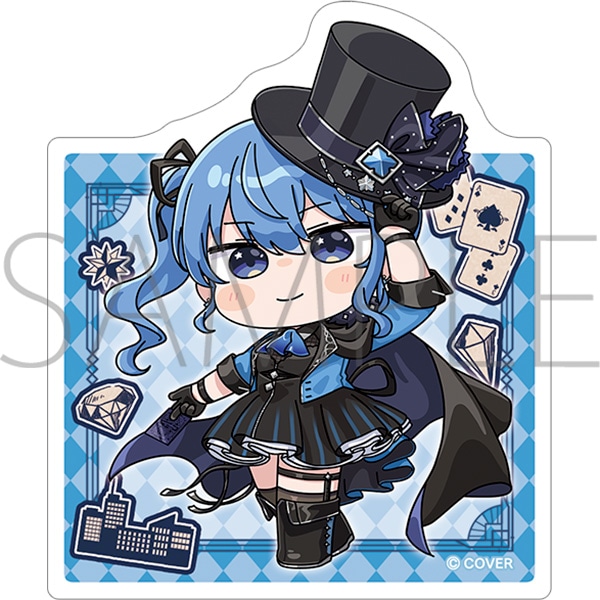 [Pre-order] hololive - Detective and Phantom Thief, Mystery Hidden in the Museum - Sticker Mini Character ver. Hoshimachi Suisei