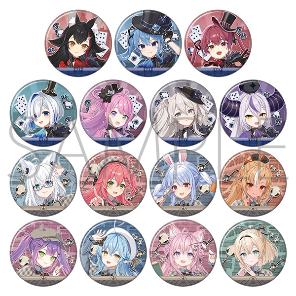 [Pre-order] hololive - Detective and Phantom Thief, Mystery Hidden in the Museum - Character Badge Collection 