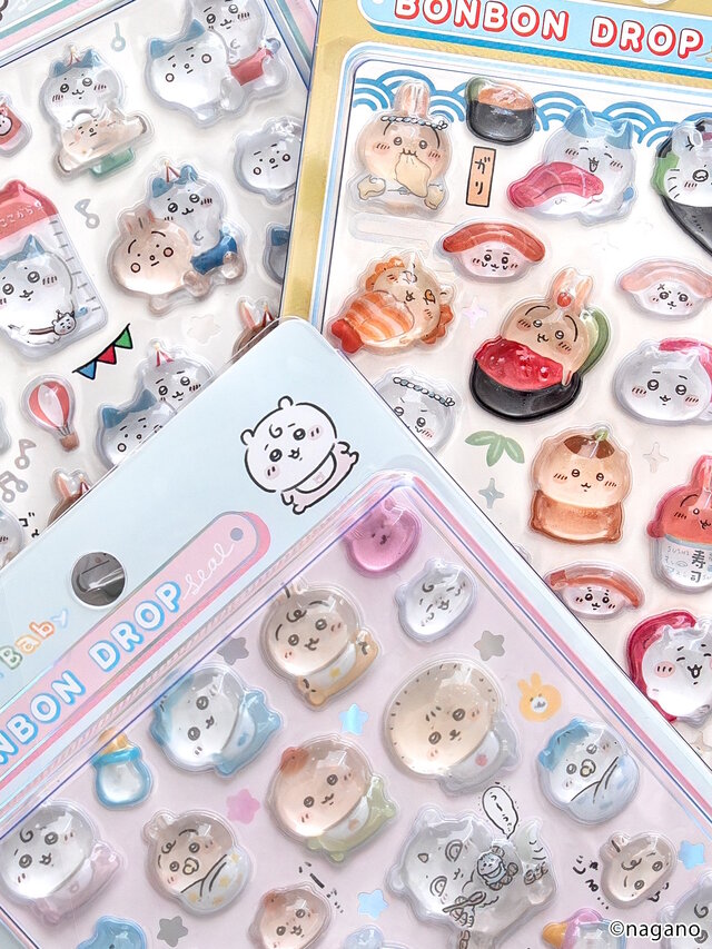 Chiikawa Bonbon Drop seal designs