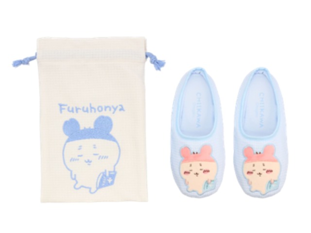 Chiikawa folding travel slippers