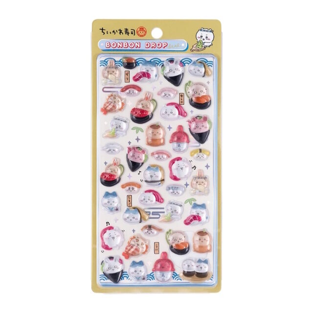 Chiikawa Sushi Bonbon Drop seals
