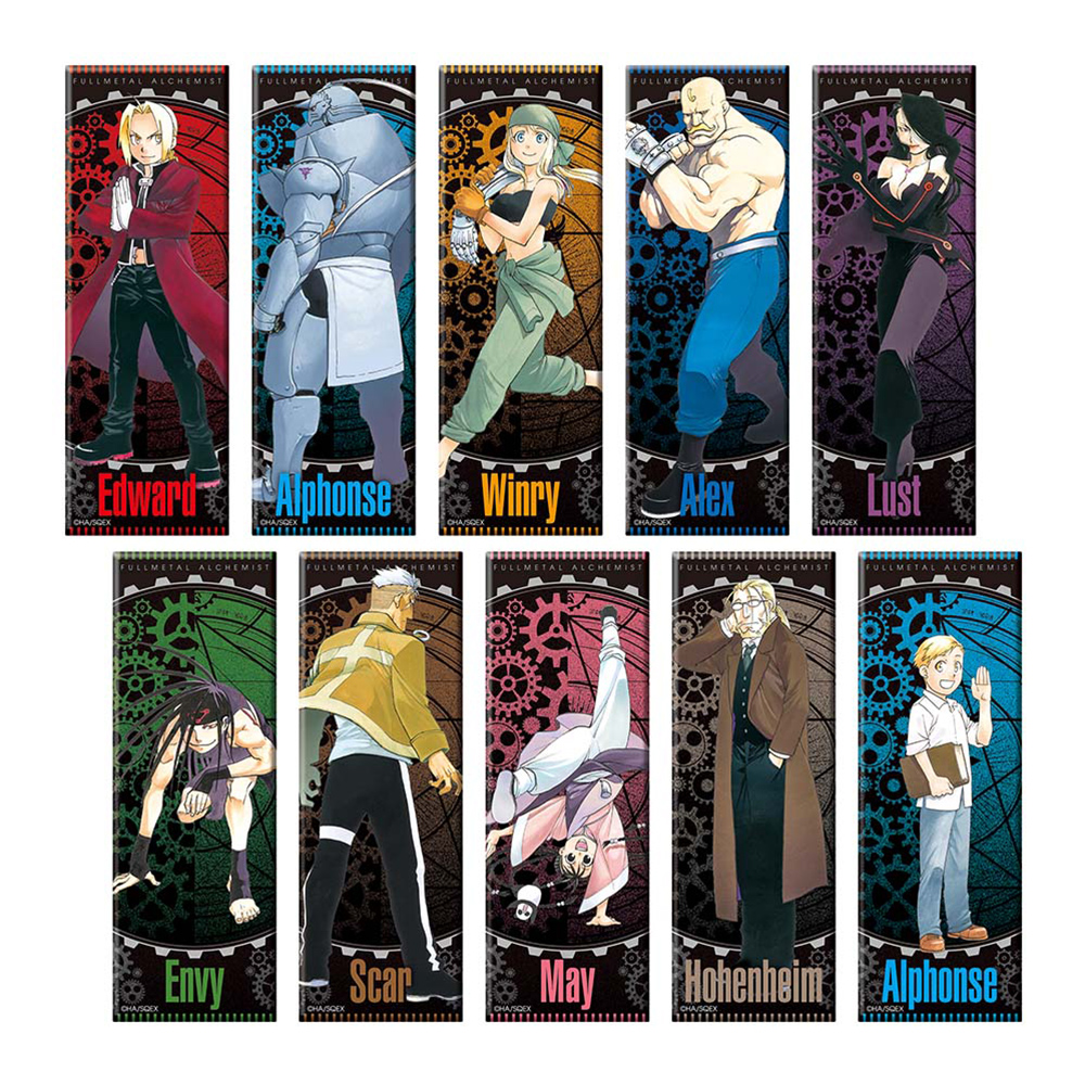 [Pre-order] (Limited) "Fullmetal Alchemist x Yomi no Tsugai/ Daemons of the Shadow Realm" exhibition - "Fullmetal Alchemist" Trading Long Can Badge (A)
