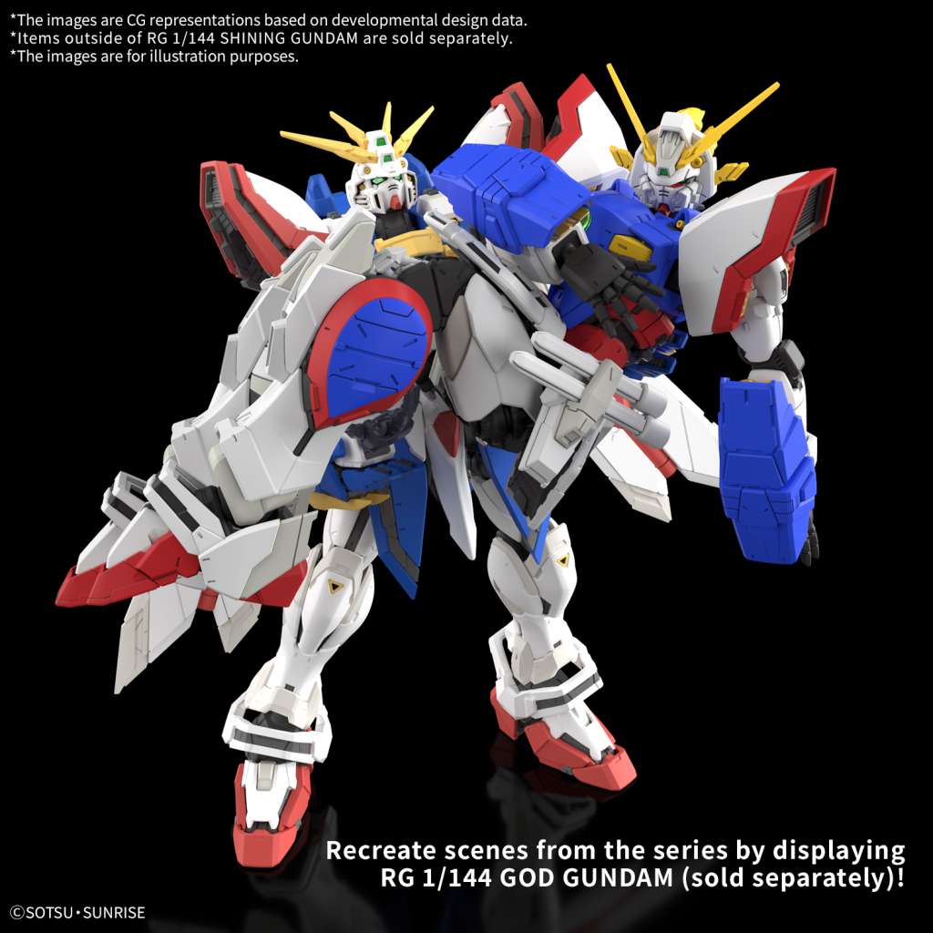 [In stock] RG 1/144 Scale Model Kit: Shining Gundam