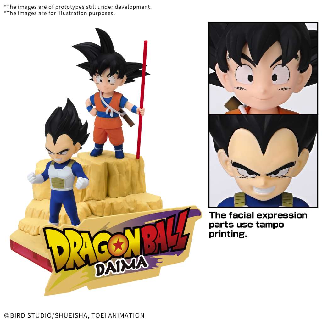 [In stock] Dragon Ball DAIMA Model Kit Son Goku (Mini) & Vegeta (Mini)