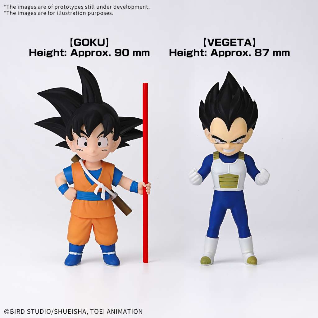 [In stock] Dragon Ball DAIMA Model Kit Son Goku (Mini) & Vegeta (Mini)