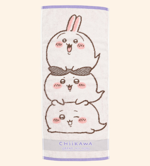 [Pre-order] "Chiikawa" x Fuji TV - Forest of Ghosts - Imabari Face Towel 
