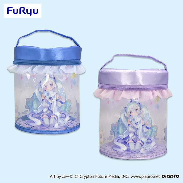 [Pre-order] Hatsune Miku Clear vanity pouch - Snow Miku Sky Town 10th ver. -