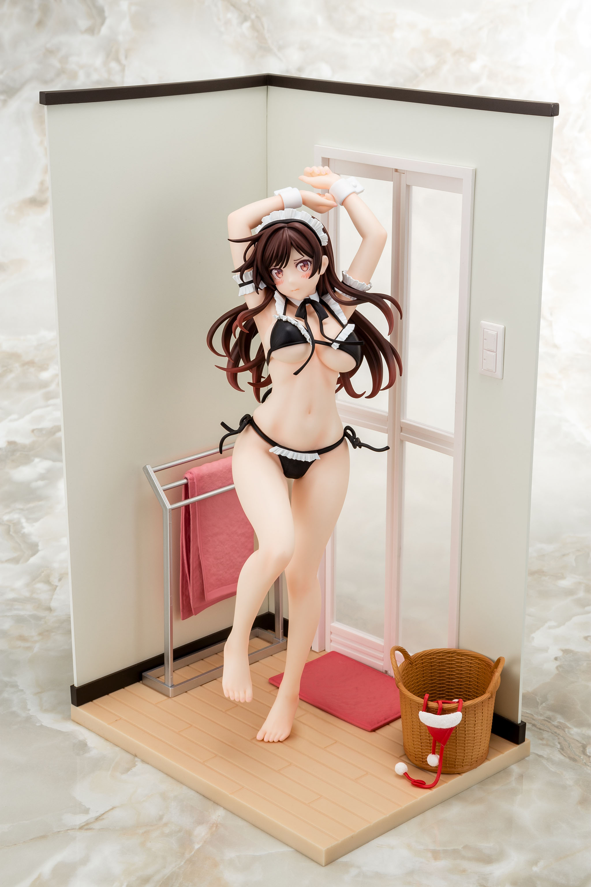"Rent-A-Girlfriend" Mizuhara Chizuru Maid Bikini ni Okigae Figure