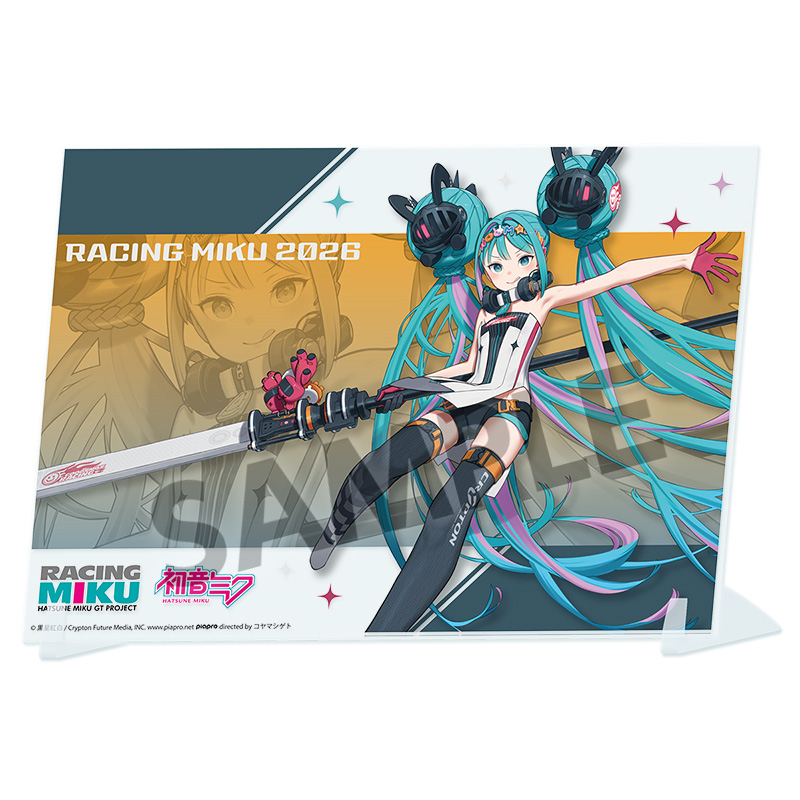 Racing Miku 2026 Key Visual 2 Ver. Visual Acrylic Plate