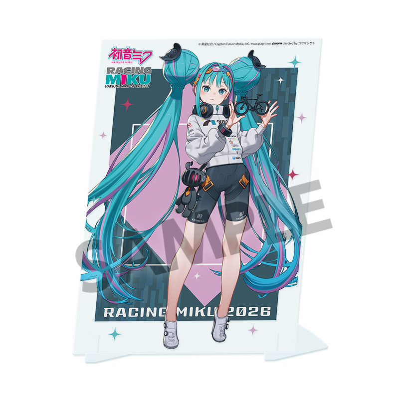 Racing Miku 2026 TEAM UKYO Cheering Ver. Visual Acrylic Plate
