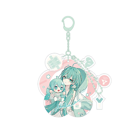 Character Vocal Series 01 Hatsune Miku Hatsune Miku Miku Hug Series Acrylic Key Chain Flower Ver.