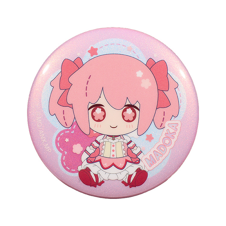 "Puella Magi Madoka Magica the Movie New Feature: Rebellion" Fluffy Keychain Pinback Button Case