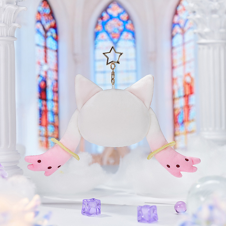 "Puella Magi Madoka Magica the Movie New Feature: Rebellion" Fluffy Keychain Pinback Button Case