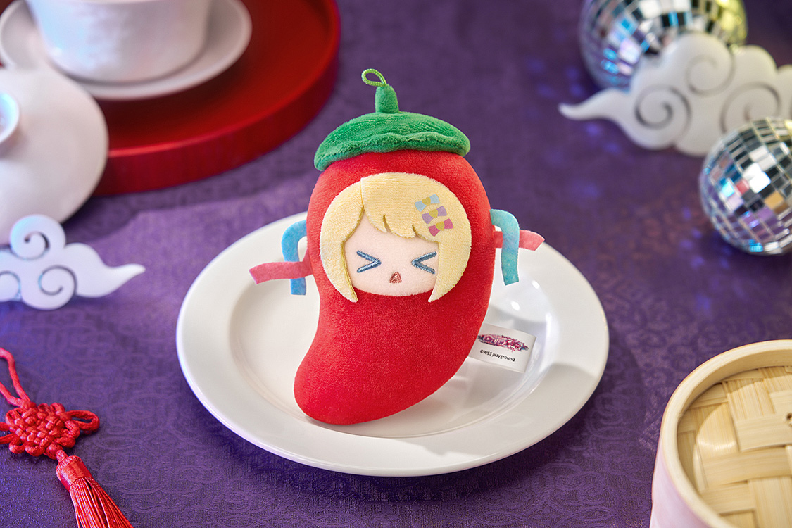 "NEEDY STREAMER OVERLOAD" Needy Streamer Chinese Restaurant Series Chili Pepper Plushie Mascot Keychain