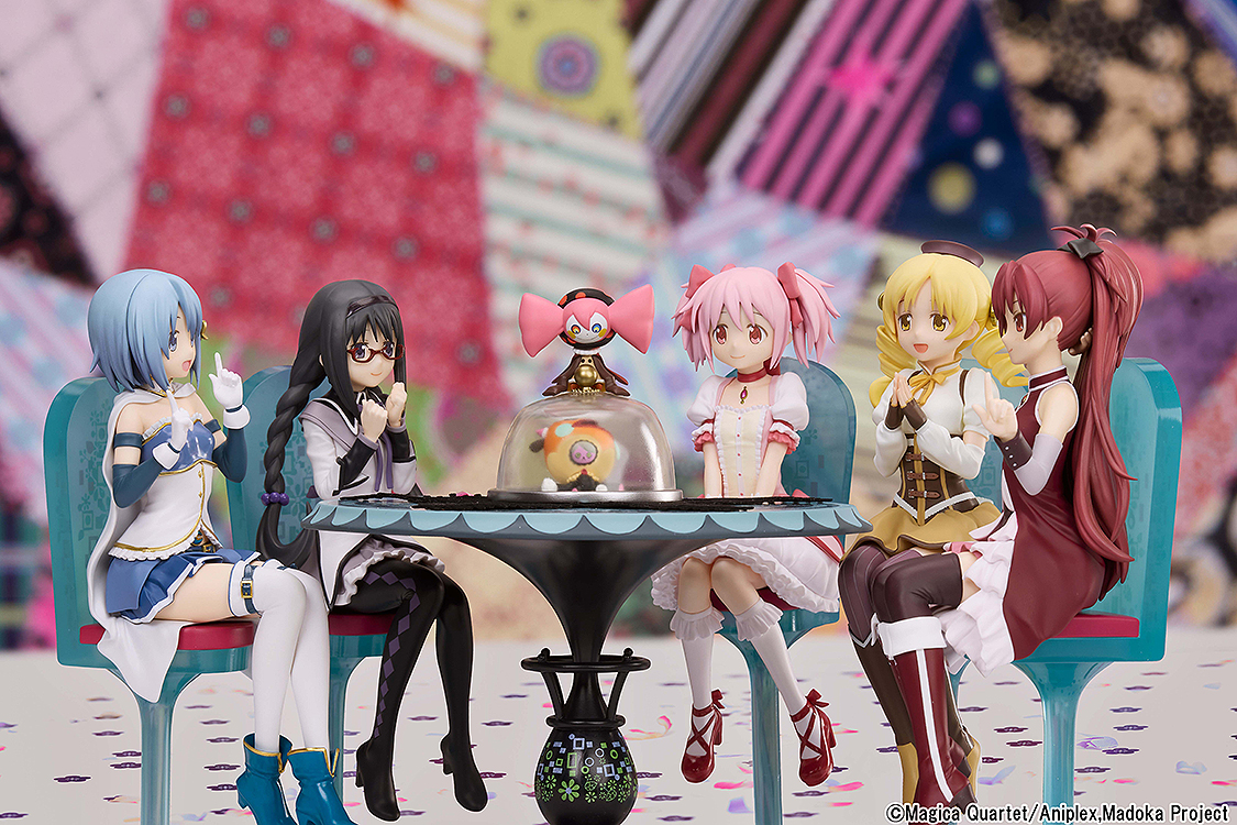 "Puella Magi Madoka Magica the Movie New Feature: Rebellion" Tea Party Cake Song Ver. Non Scale Figure Complete Set