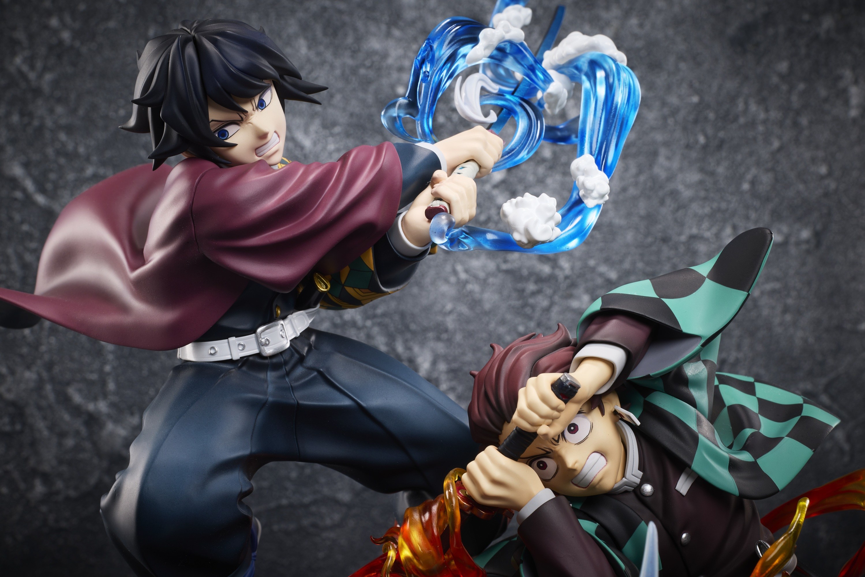 "Demon Slayer: Kimetsu no Yaiba" Demon Slayer: Kimetsu no Yaiba Aniplex Online Kuji -Entering the Infinity Castle Decisive Battle- A Kamado Tanjiro & Tomioka Giyu & Akaza Non Scale Figure