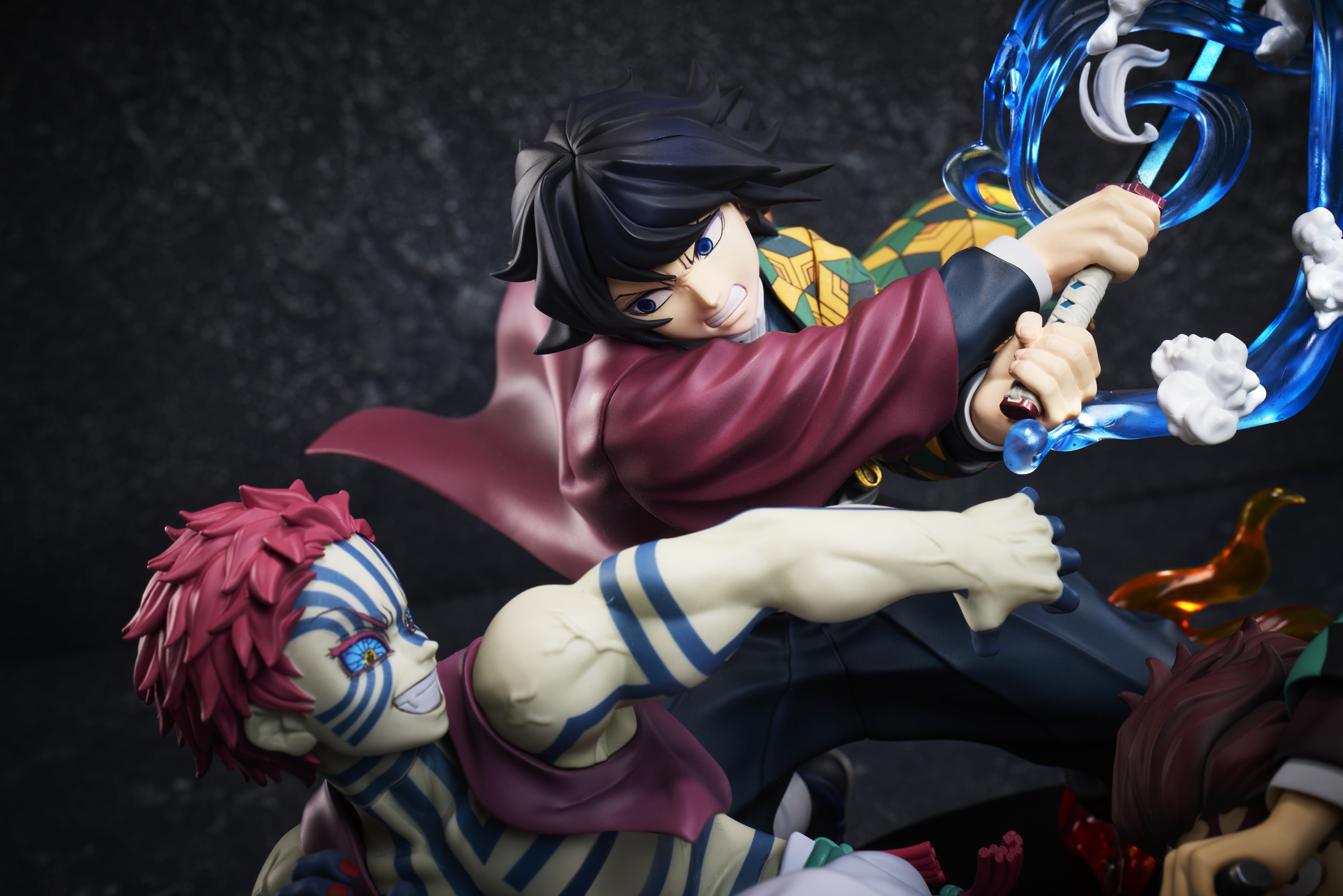 "Demon Slayer: Kimetsu no Yaiba" Demon Slayer: Kimetsu no Yaiba Aniplex Online Kuji -Entering the Infinity Castle Decisive Battle- A Kamado Tanjiro & Tomioka Giyu & Akaza Non Scale Figure