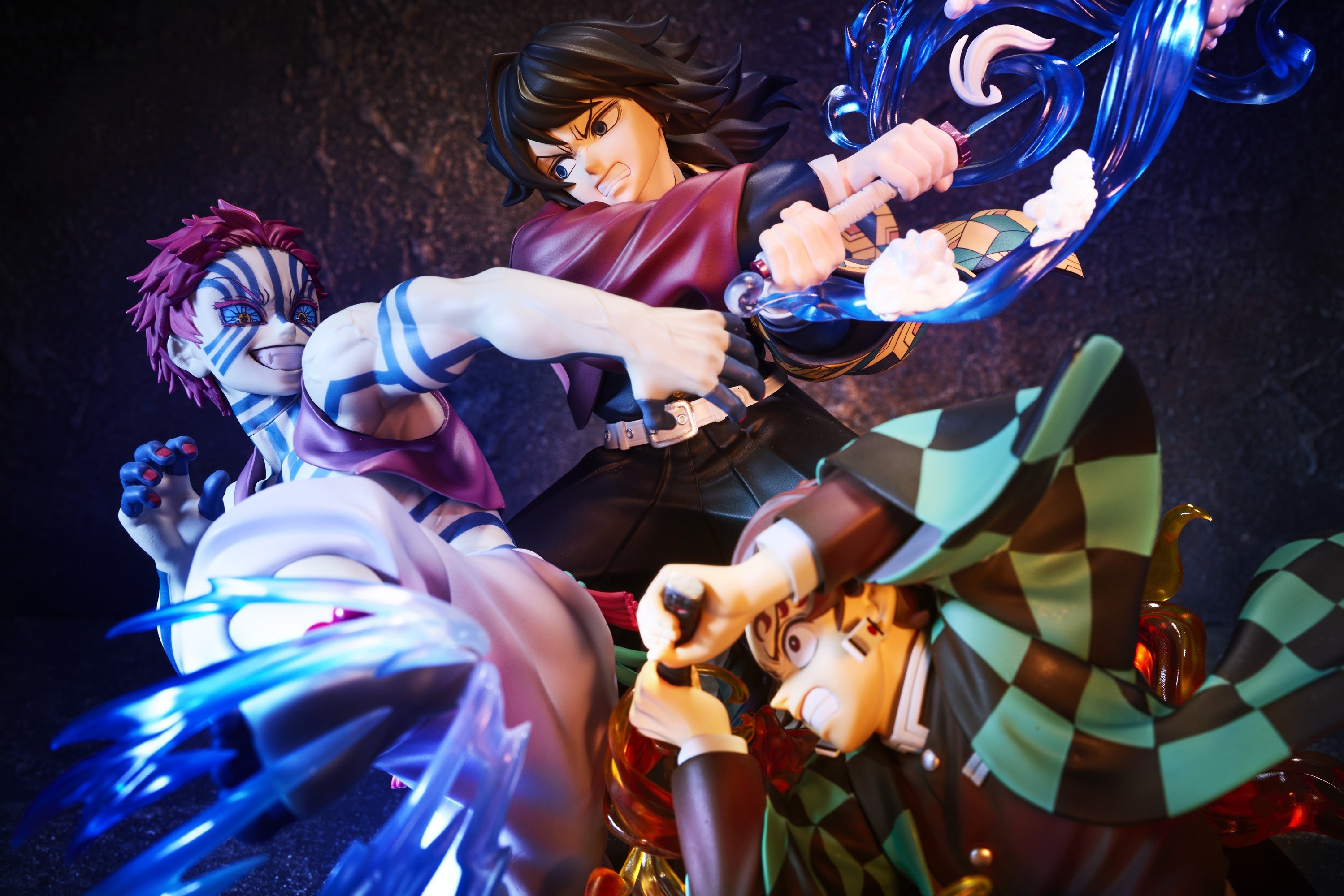"Demon Slayer: Kimetsu no Yaiba" Demon Slayer: Kimetsu no Yaiba Aniplex Online Kuji -Entering the Infinity Castle Decisive Battle- A Kamado Tanjiro & Tomioka Giyu & Akaza Non Scale Figure