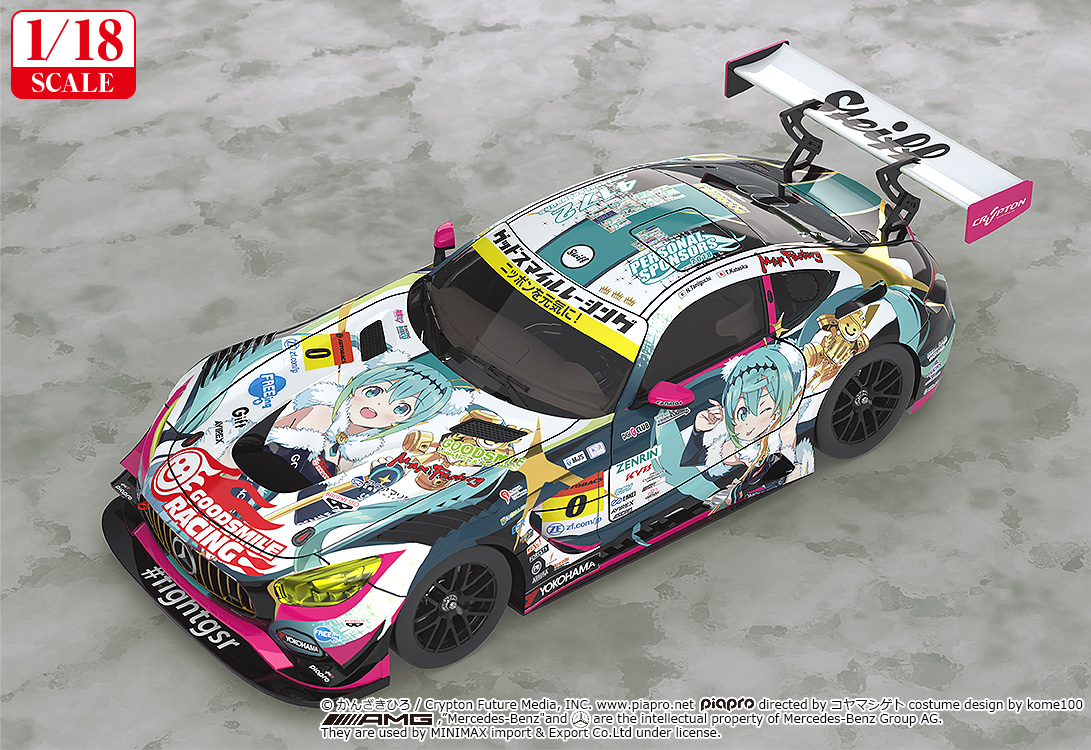 Hatsune Miku GT Project 1/18th Scale Good Smile Hatsune Miku AMG 2018 Final Race Ver.