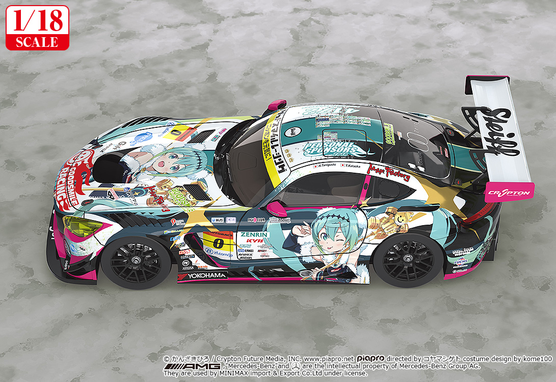 Hatsune Miku GT Project 1/18th Scale Good Smile Hatsune Miku AMG 2018 Final Race Ver.