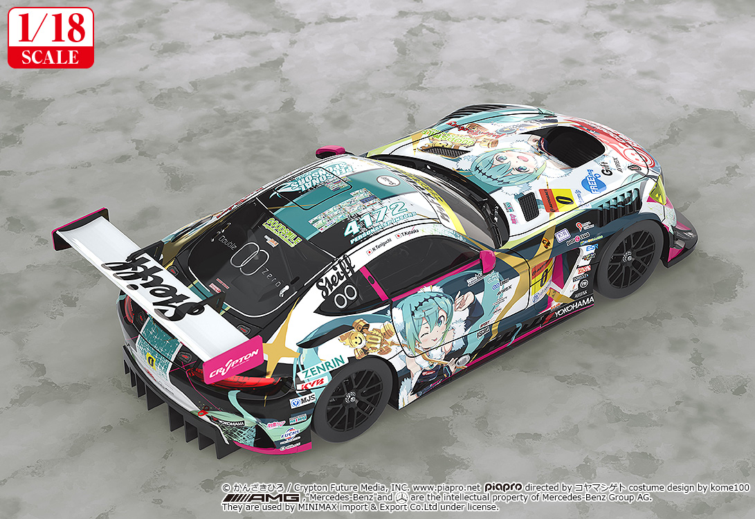 Hatsune Miku GT Project 1/18th Scale Good Smile Hatsune Miku AMG 2018 Final Race Ver.
